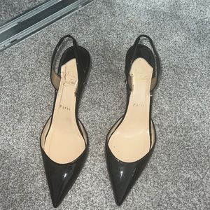 Christian Louboutin Sling back kitten heels